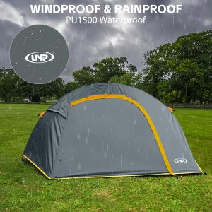 Camping Tent 1-2 Person, Easy Set up-Portable Small Backpacking Tents for Camping Waterproof Tent with Rainfly