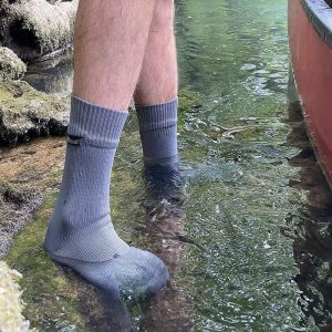 1pair Outdoor Waterproof Breathable Sports Socks, For Outdoor Mountaineering, Adventure, Wading