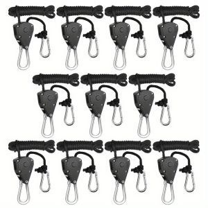 4pcs, Heavy Duty Rope Clamps, 1/8