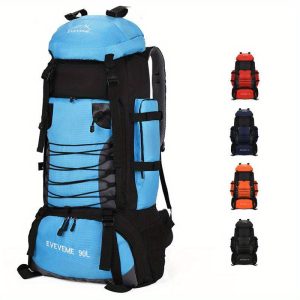 Travel backpack men's outdoor mountaineering bag 23.78gal large capacity travel luggage bag hiking camping backpack