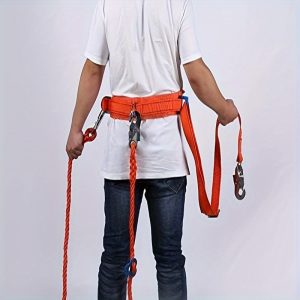 Body Safety Harness For Climbing Air Conditioning Installation Electrician Aerial Work Electrician's Thickened Double Insurance Safety Belt