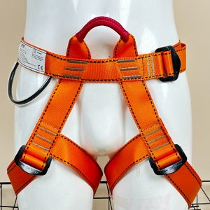 THOEDPRIX Adjustable Climbing Harness: Half Body Design for Caving, Rock Climbing, Rappelling & Tree Protection - Made with Durable Nylon