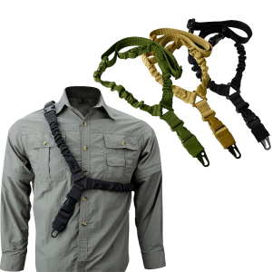 Durable Single Point Harness Rope for Outdoor Activities - Adjustable Nylon Shoulder Strap for Rock Climbing, Hunting, and Sports